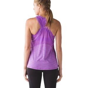 Lululemon Work The Circuit Tank Moonlit Magenta Women's 4 Built In Sports Bra